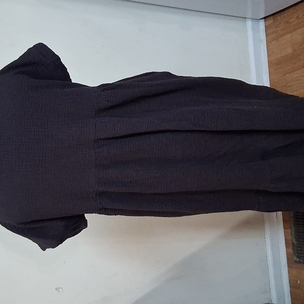 Carly Jean Los Angeles Black Cotton Guaze Dress - Picture 3 of 11